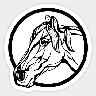 Sharpie Horses: Surf Sticker